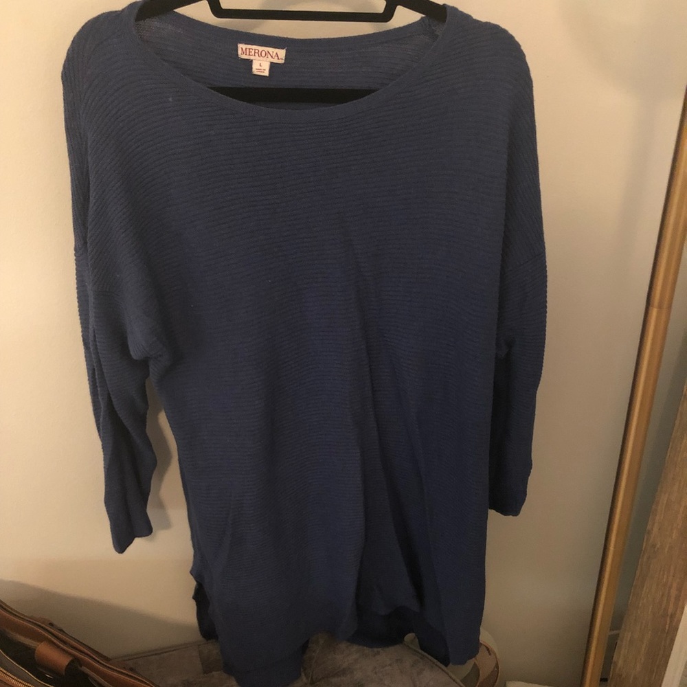 Blue Sweater Tunic